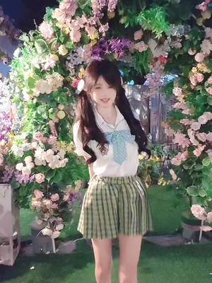 渐变香菜JK照